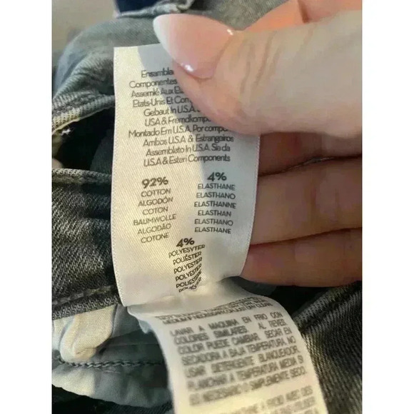 Mother High Waisted Weekender Skimp Northern Light Gray Size 29 Bootcut Cropped - Picture 10 of 15